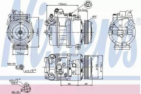 Nissens 89198 - Compressore, Climatizzatore autozon.pro