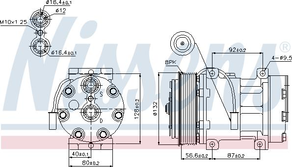 Nissens 89140 - Compressore, Climatizzatore autozon.pro