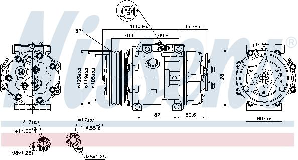 Nissens 89143 - Compressore, Climatizzatore autozon.pro