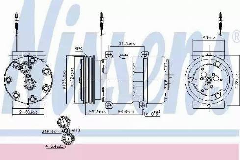 Nissens 89168 - Compressore, Climatizzatore autozon.pro