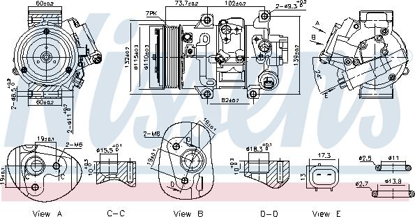 Nissens 891069 - Compressore, Climatizzatore autozon.pro