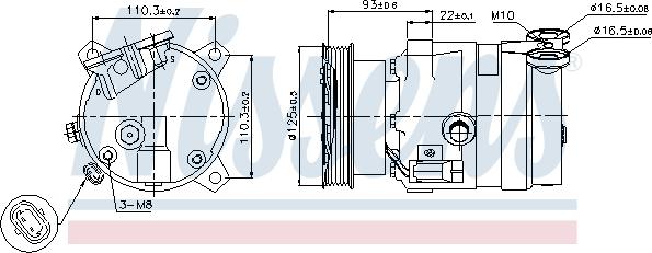 Nissens 89106 - Compressore, Climatizzatore autozon.pro