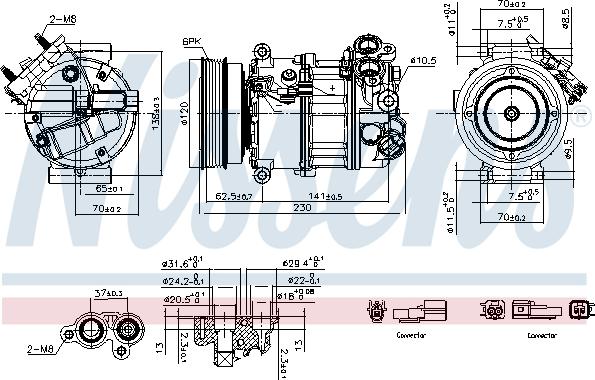 Nissens 891004 - Compressore, Climatizzatore autozon.pro