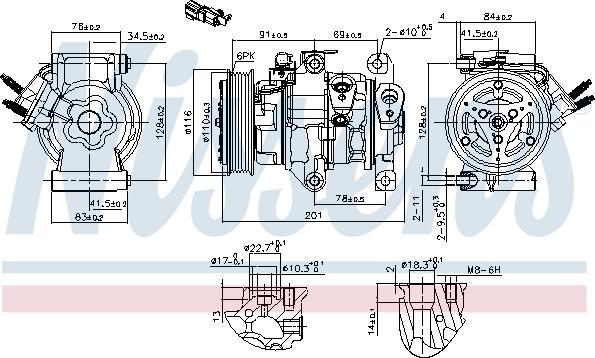 Nissens 891007 - Compressore, Climatizzatore autozon.pro