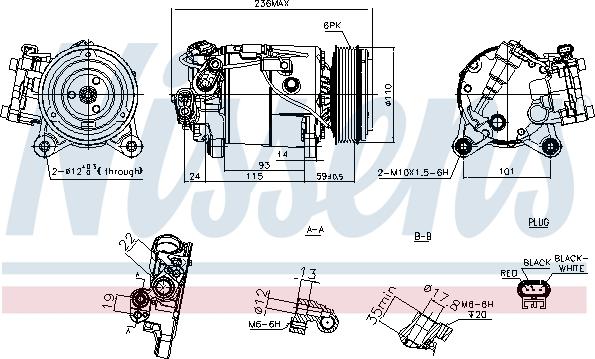 Nissens 891019 - Compressore, Climatizzatore autozon.pro