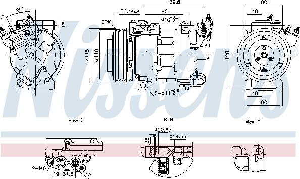 Nissens 891016 - Compressore, Climatizzatore autozon.pro