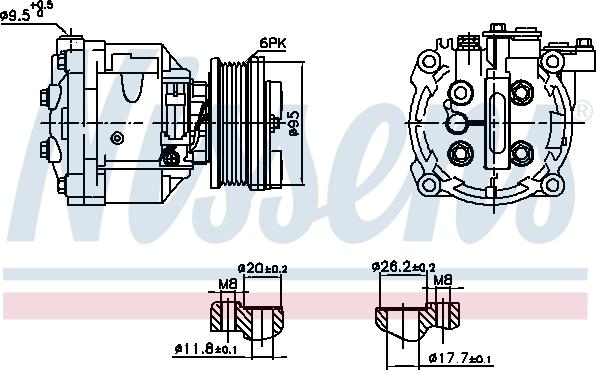 Nissens 891078 - Compressore, Climatizzatore autozon.pro