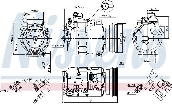 Nissens 89112 - Compressore, Climatizzatore autozon.pro