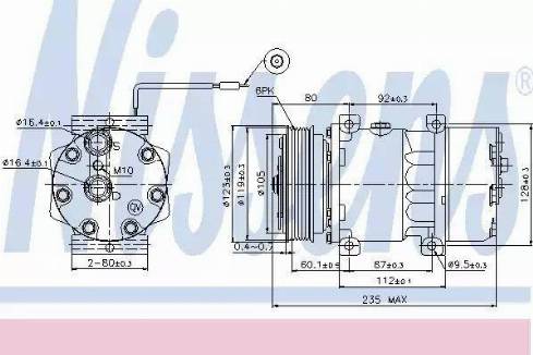 Nissens 89125 - Compressore, Climatizzatore autozon.pro