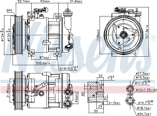 Nissens 89120 - Compressore, Climatizzatore autozon.pro