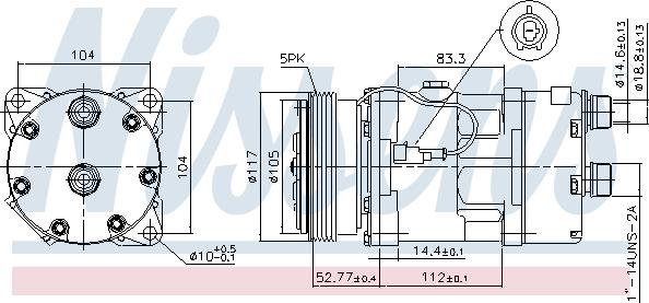 Nissens 89123 - Compressore, Climatizzatore autozon.pro