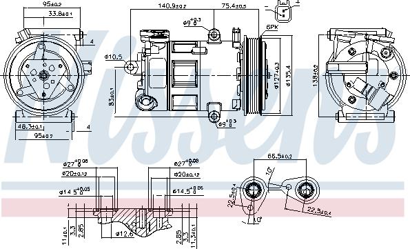 Nissens 89348 - Compressore, Climatizzatore autozon.pro