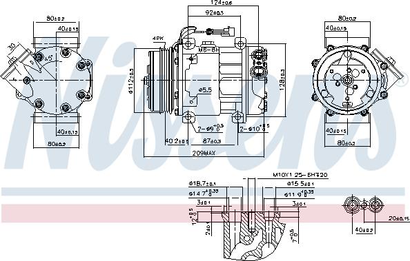 Nissens 89347 - Compressore, Climatizzatore autozon.pro