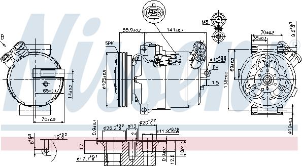 Nissens 89308 - Compressore, Climatizzatore autozon.pro