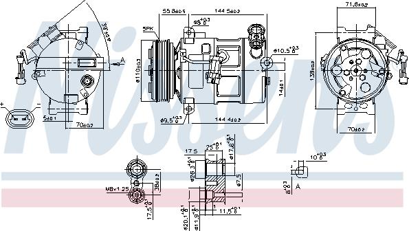 Nissens 89310 - Compressore, Climatizzatore autozon.pro