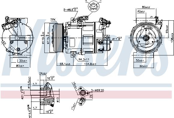 Nissens 89313 - Compressore, Climatizzatore autozon.pro