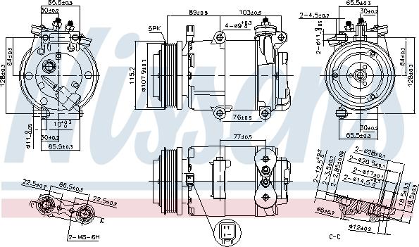 Nissens 89383 - Compressore, Climatizzatore autozon.pro