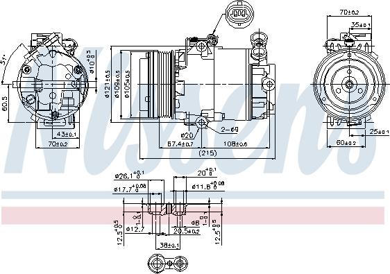 Nissens 89322 - Compressore, Climatizzatore autozon.pro