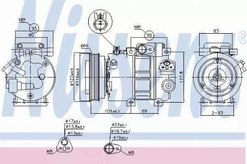 Nissens 89297 - Compressore, Climatizzatore autozon.pro