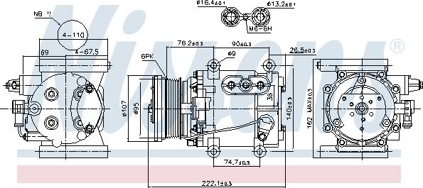 Nissens 89241 - Compressore, Climatizzatore autozon.pro