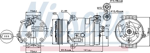 Nissens 89258 - Compressore, Climatizzatore autozon.pro