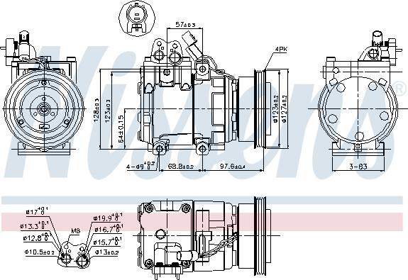 Nissens  89264 - Compressore, Climatizzatore autozon.pro