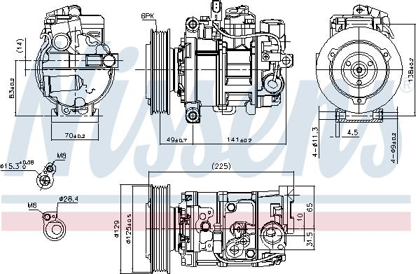 Nissens 89209 - Compressore, Climatizzatore autozon.pro