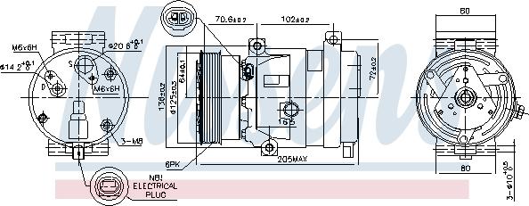 Nissens 89218 - Compressore, Climatizzatore autozon.pro