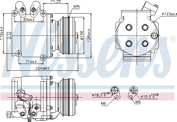 Nissens 89226 - Compressore, Climatizzatore autozon.pro