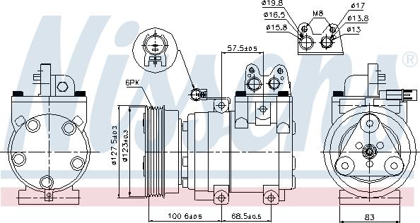 Nissens 89270 - Compressore, Climatizzatore autozon.pro