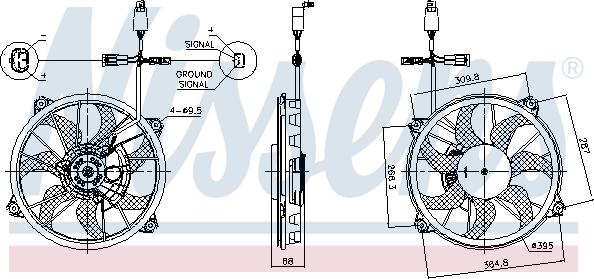 Nissens 85902 - Ventola, Raffreddamento motore autozon.pro