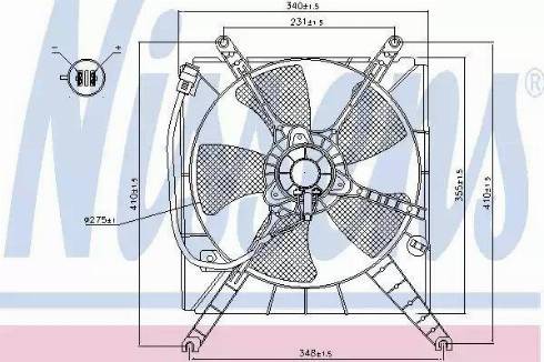 Nissens 85496 - Ventola, Raffreddamento motore autozon.pro