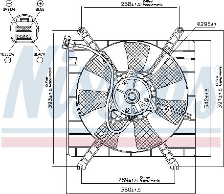 Nissens 85414 - Ventola, Raffreddamento motore autozon.pro