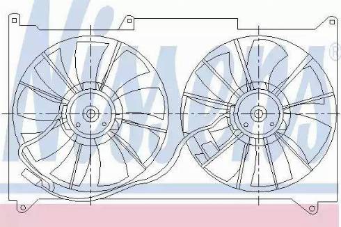 Nissens 85486 - Ventola, Raffreddamento motore autozon.pro