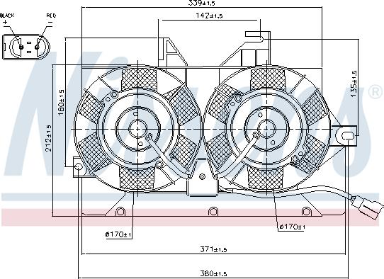 Nissens 85425 - Ventola, Raffreddamento motore autozon.pro