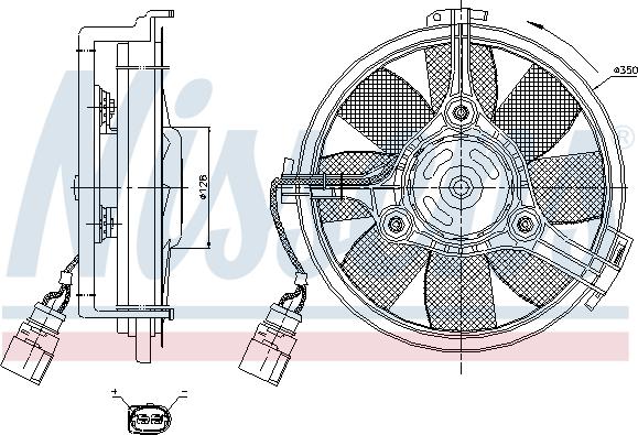 Nissens 85547 - Ventola, Raffreddamento motore autozon.pro