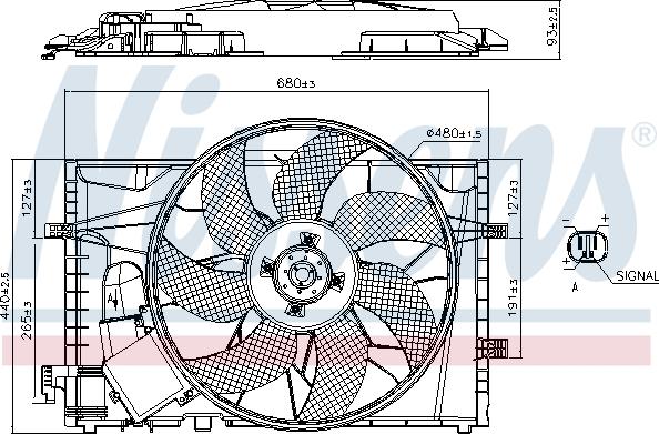 Nissens 85656 - Ventola, Raffreddamento motore autozon.pro