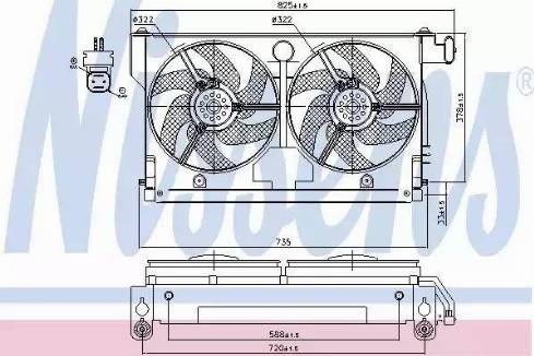 Nissens 85661 - Ventola, Raffreddamento motore autozon.pro