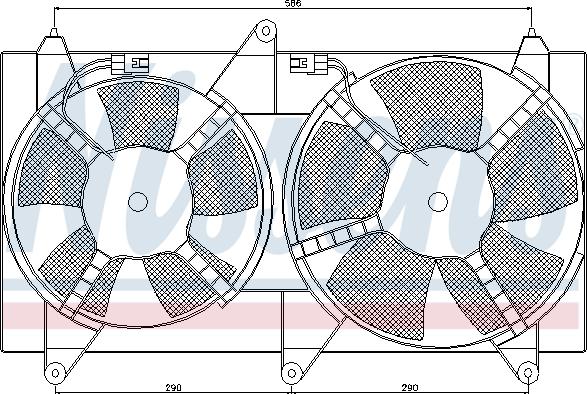Nissens 85611 - Ventola, Raffreddamento motore autozon.pro