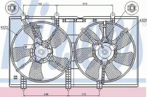 Nissens 85636 - Ventola, Raffreddamento motore autozon.pro