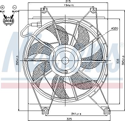 Nissens 85620 - Ventola, Raffreddamento motore autozon.pro