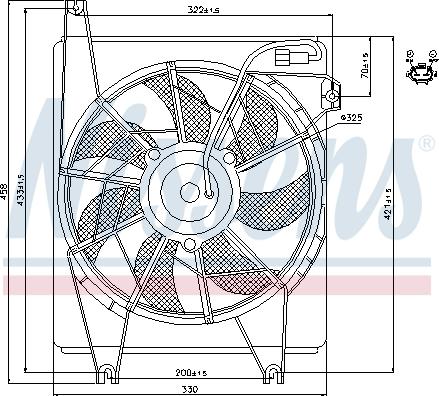 Nissens  85623 - Ventola, Raffreddamento motore autozon.pro