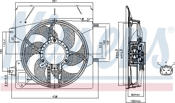 Nissens 85670 - Ventola, Raffreddamento motore autozon.pro