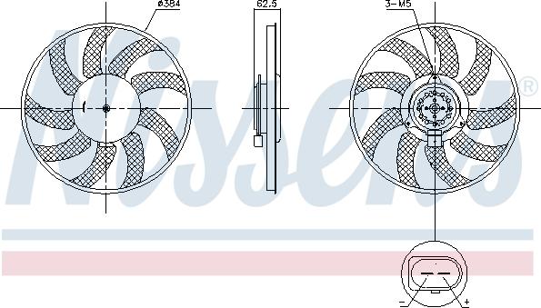 Nissens 850099 - Ventola, Raffreddamento motore autozon.pro