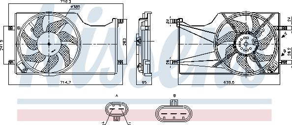 Nissens 850098 - Ventola, Raffreddamento motore autozon.pro