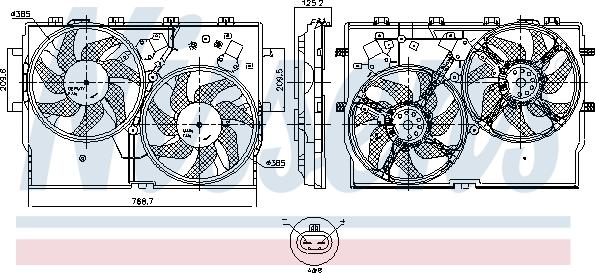 Nissens 850001 - Ventola, Raffreddamento motore autozon.pro