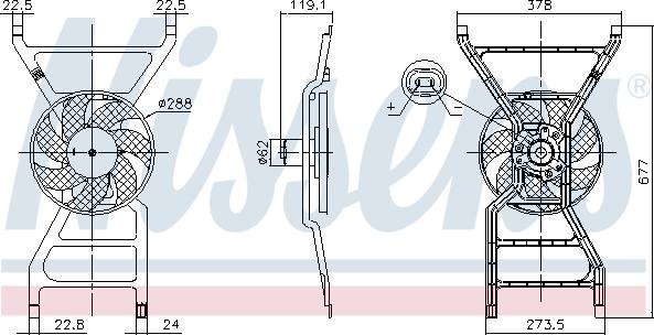 Nissens 850089 - Ventola, Raffreddamento motore autozon.pro