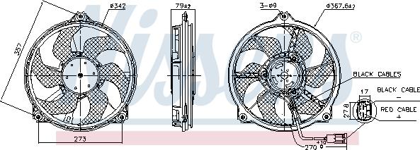 Nissens 850073 - Ventola, Raffreddamento motore autozon.pro