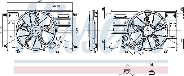 Nissens 850100 - Ventola, Raffreddamento motore autozon.pro