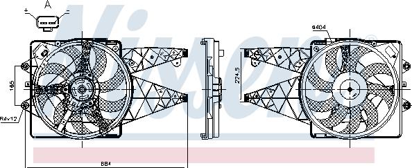 Nissens 850114 - Ventola, Raffreddamento motore autozon.pro